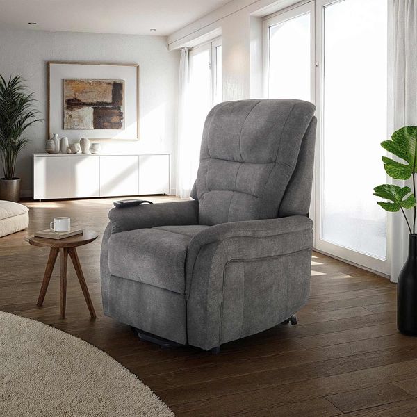 Raburg TV-Sessel Fernsehsessel mit Aufstehhilfe, Relaxsessel mit Liegefunktion, Janik, elektrisch mit Fernbedienung, 1 Motoren, bis 120 kg