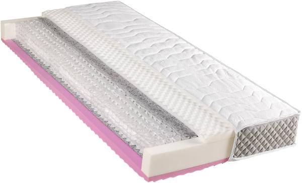 BeCo Active 1000 DuoFlex, 21 cm Luxushöhe, 2 in 1 Wendematratze in einzigartiger Boxspring Optik, 5 Sterne Qualität Größe 90 x 200 cm Härtegrad H2 & H3 (80 kg - 140 kg)