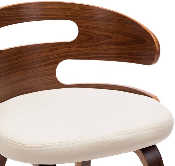vidaXL Esszimmerstühle 6 Stk. Creme Bugholz und Kunstleder 278849 Bild 6