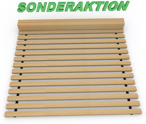 Rollrost Lattenrost SONDERAKTION stabiler astfreier Bettrost 140x200cm Latten 24x50mm