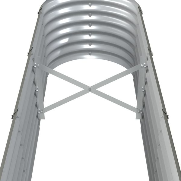 vidaXL Hochbeet Verzinkter Stahl 332x40x36 cm Grau 318884 Bild 5