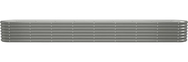 vidaXL Hochbeet Verzinkter Stahl 332x40x36 cm Grau 318884 Bild 3