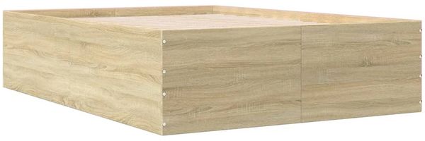 vidaXL Bettgestell Sonoma-Eiche 120x200 cm Holzwerkstoff 3280932 Bild 6
