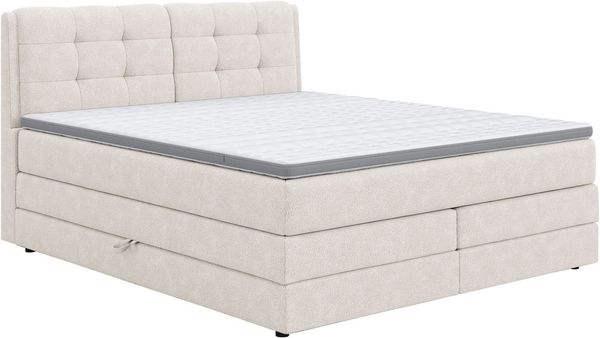 COTTA Boxspringbett Fort II, in verschiedenen Breiten erhältlich - auch als Familienbett!, inkl. Bettkasten und Topper