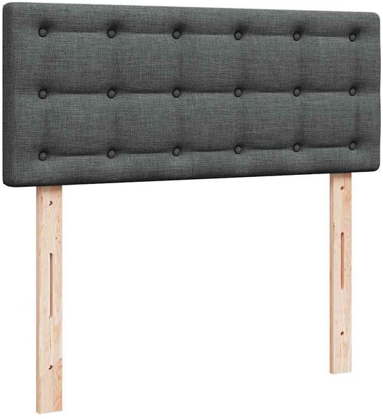 vidaXL Ottomane Bett mit Matratze & LEDs Dunkelgrau 120x190 cm Stoff 3312458 Bild 10