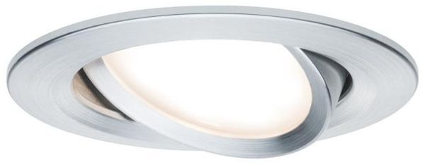 Paulmann No. 93486 Einbauleuchte LED Coin Nova rund 6W Alu gedreht 3-Stufen dimmbar