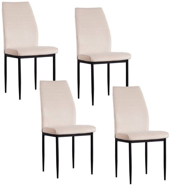 HTI-Living Esszimmerstuhl Stuhl Madison Velvet 4er-Set (Set, 4 St), Esszimmerstuhl Samt