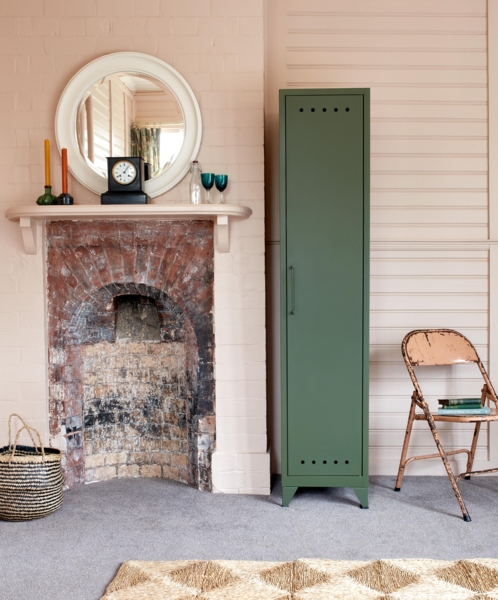 Bisley Fern Mini Ablageschrank, rechtsseitig öffnend, mit einem festen Fachboden, aus hochwertigem, nachhaltigem Stahl hergestellt, 16 mm große Design Lüftungslöcher auf allen Türen, moderner und industrieller Flair, mit integrierten Füßen, H 725 x B 3... Bild 6