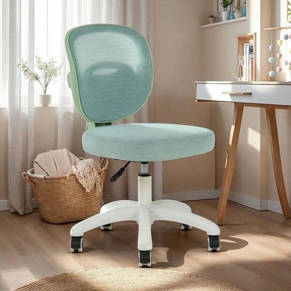 IDIMEX Drehstuhl MAYLA, Kinderzimmer Schreibtischstuhl ergonomisch mit Rollen grün