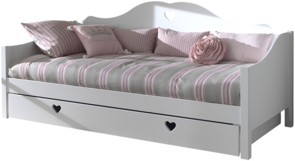 Kojenbett Kamila 211x97x95 Jugendbett MDF Weiß