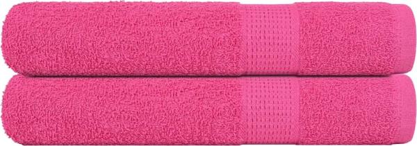 vidaXL Saunatücher 2 Stk. Rosa 80x200 cm 360 g/m² 100% Baumwolle 137055