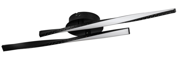 Eglo 75685 BEST CHOICE Deckenleuchte ADEJE Alu, Stahl schwarz LED 8W 3000K L:59cm B:10cm H:6cm