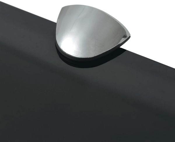 vidaXL Schwebendes Regal, Glas schwarz, 0,8 x 20 x 50 cm Bild 4