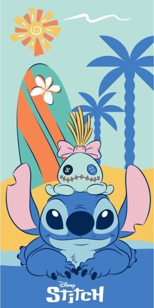 Disney Stitch Kinder Strandtuch Badetuch für Strand und Schwimmbad 70x140 cm