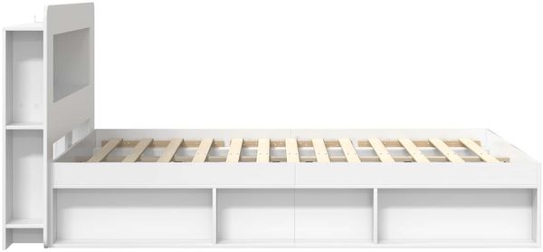 vidaXL Bettgestell mit Stauraum Weiß 160 x 200 cm Holzwerkstoff 3433509 Bild 4