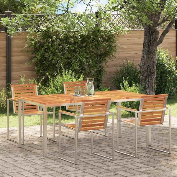 Esstisch, Gartentische Braun 180 x 90 x 75 cm Massivholz Akazie