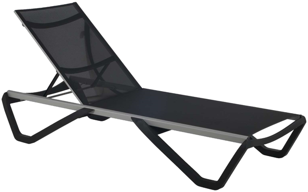 Papatya Wave Sonnenliege anthrazitgrau 22, Material anthrazitgrau 5700