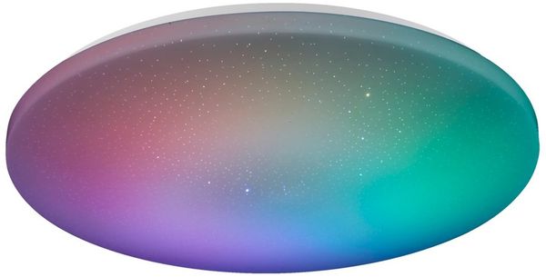 Lightbox Deckenleuchte, CCT - über Fernbedienung, LED fest integriert, warmweiß - kaltweiß, LED-Deckenlampe, Fernbedienung, Ø 49cm, 4500 lm, CCT, IC RGB, dimmbar