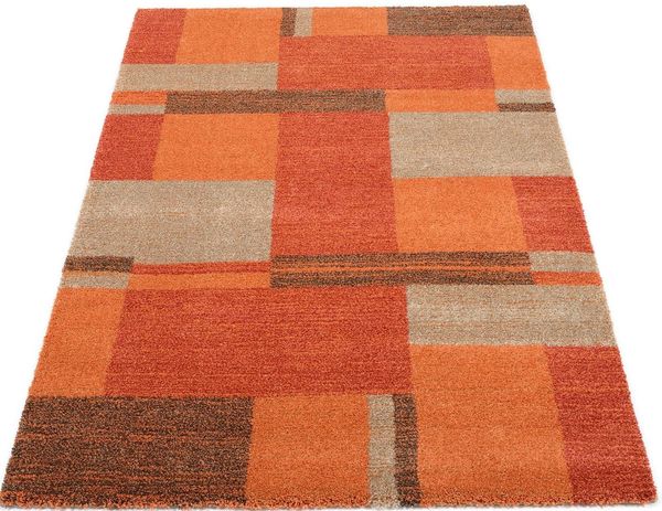 OCI DIE TEPPICHMARKE Teppich CASTLE BEPPO, auch als Läufer, rechteckig, Höhe: 20 mm, dichter Frisé Kurzflor, kariert, Wohnzimmer, Schlafzimmer
