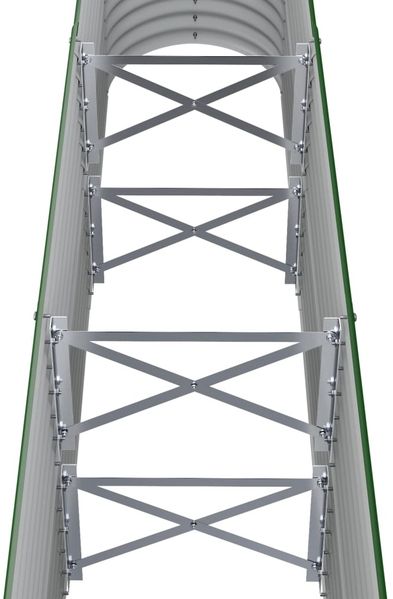 vidaXL Hochbeet Verzinkter Stahl 152x40x68 cm Grün 318893 Bild 5