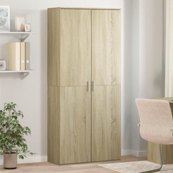 vidaXL Highboard Sonoma-Eiche 80x35x180 cm Holzwerkstoff 3276653