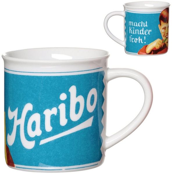 Ritzenhoff & Breker Becher HARIBO Retro, Kinder froh, 380 ml, 1-tlg, Porzellan, spülmaschinenfest