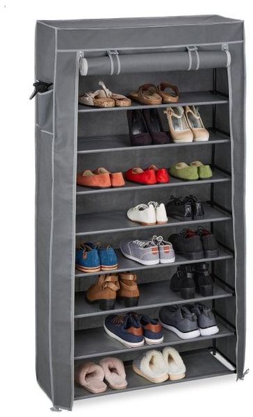 Relaxdays Schuhschrank Stoff 9 Fächer