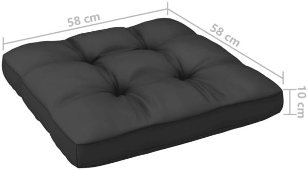 vidaXL 6-tlg. Garten-Lounge-Set mit Kissen Kiefer Massivholz 3076551 Bild 8