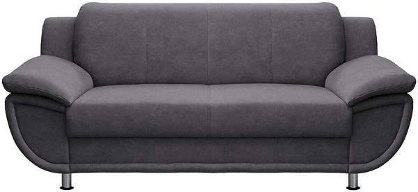 TRENDMANUFAKTUR 2-Sitzer Rondo, Breite 178 cm, breite Armlehnen, Füße chromfarben, Couch wahlweise mit Federkern und in verschiedenen Bezügen bestellbar