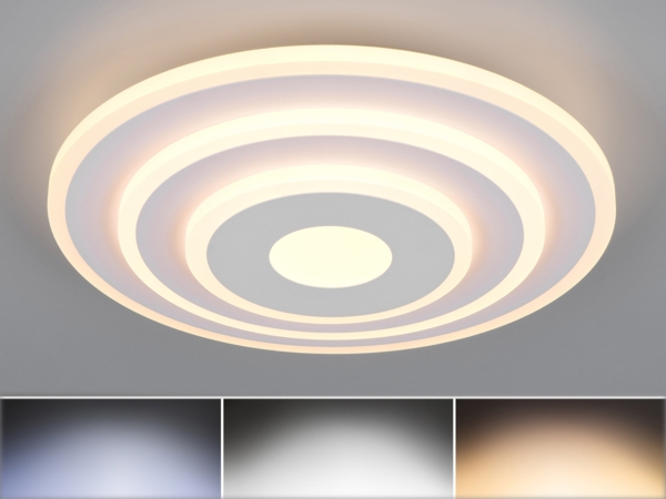 Reality LED Deckenleuchte Goya 35W weiß warmweiß-kaltweiß