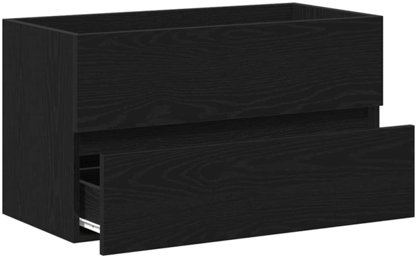 vidaXL Spülbeckenschrank Schwarz Eiche 80x38,5x45 cm Holzwerkstoff 862543 Bild 4
