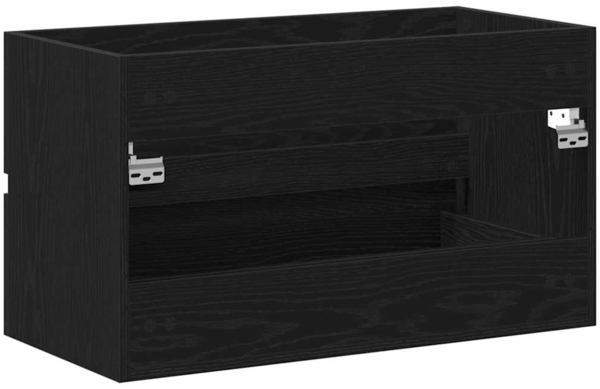 vidaXL Spülbeckenschrank Schwarz Eiche 80x38,5x45 cm Holzwerkstoff 862543 Bild 7