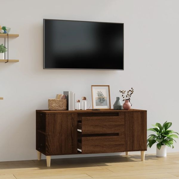 vidaXL TV-Schrank Braun Eichen-Optik 102 x 44,5 x 50 cm Holzwerkstoff [819603]