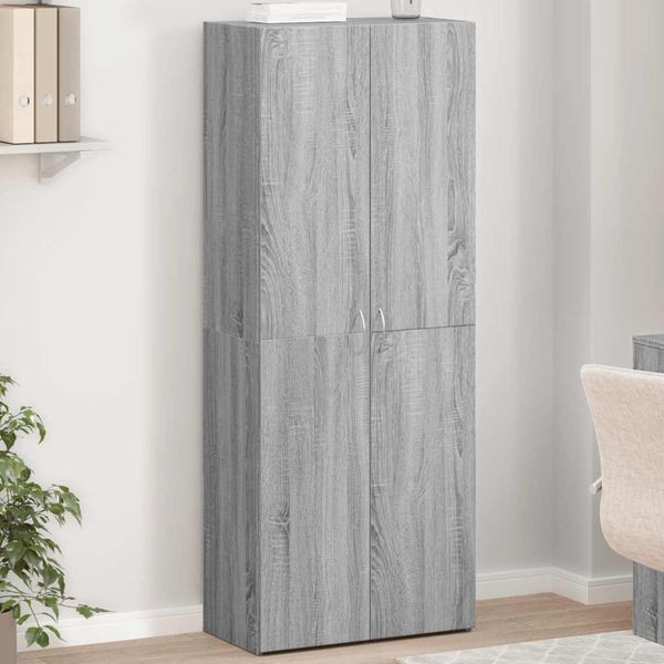 vidaXL Aktenschrank Grau Sonoma 60x32x153 cm Holzwerkstoff 3276649