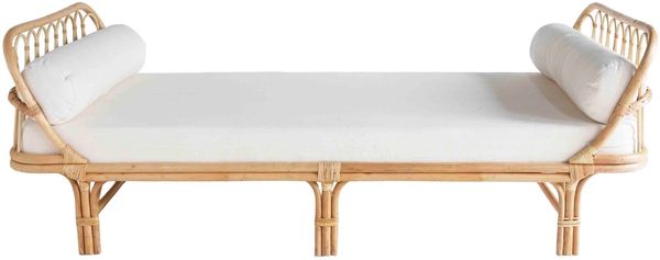 Daybed >Teramo< in Natur, Rattan - 99x75x220cm (BxHxT)