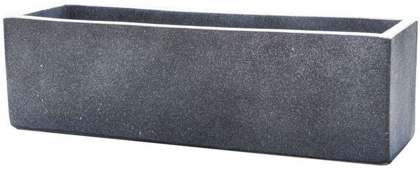 VIVANNO Balkonkasten Blumenkasten Fensterbankkasten Beton "Flobo", Anthrazit 60x18x18 cm