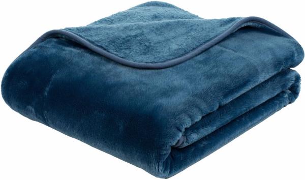 Gözze 'Premium Cashmere' Kuscheldecke, Polyester blau, 130x170 cm