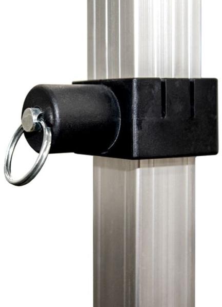 3x6 m Faltpavillon, ECONOMY Alu 32mm, Seitenteile mit Panoramafenstern, schwarz Bild 8