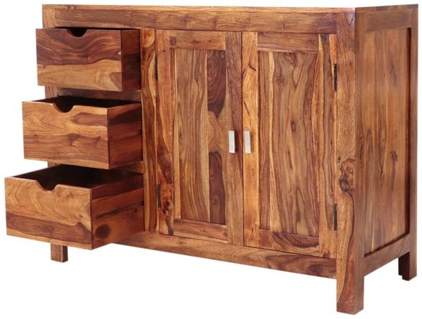 Kommode Amba 120x90x45 aus indischem Sheesham-Massivholz Bild 4