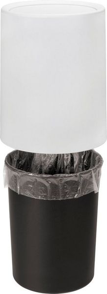 Wenko 'Atri' Schwingdeckeleimer mit Deckel aus hochwertigem Kunststoff und Inneneimer, 6 Liter, (B/T x H): Ø 21x25,5 cm, Weiß