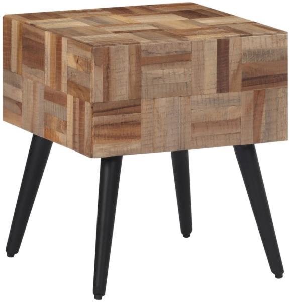 vidaXL Beistelltisch 40x40x45 cm Recyceltes Massivholz Teak 358522