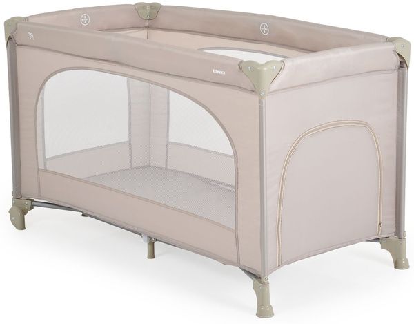 Moni Reisebett Uno Faltmatratze Räder Laufstall klappbar Aufbewahrungstasche beige