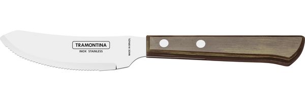Tramontina Pizzamesser 21 cm Edelstahl mit Holzgriff Bild 4