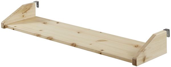 Regal Kathrine 79x21x9 Wandboard Massivholz natur