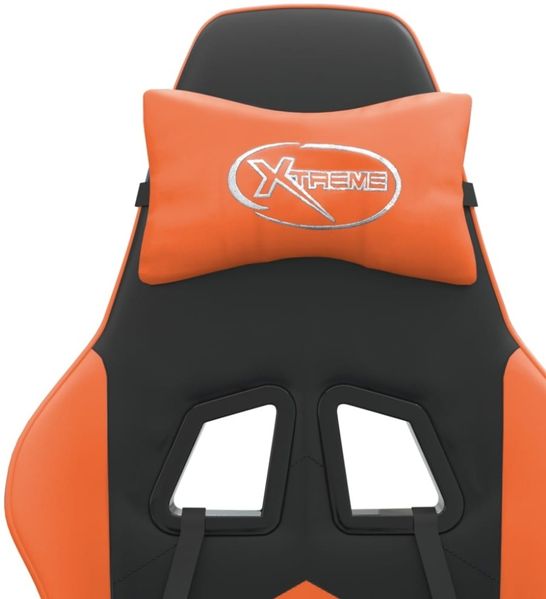 vidaXL Gaming-Stuhl Drehbar Schwarz und Orange Kunstleder, Drehbar [349597] Bild 7
