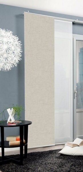 HOME WOHNIDEEN Schiebegardine Schiebegardine PIVE, Digitaldurck, Dekostoff, Seidenoptik 245x60 cm (6 St), 100% Polyester