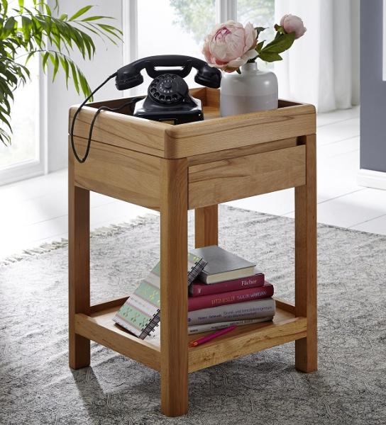 Beistelltisch 40x60 cm 'Bayreuth' Kernbuche massiv