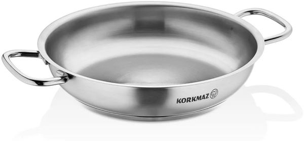 Korkmaz Proline Paella Bratpfanne ø36 cm - 18/10-Edelstahl - 6 L