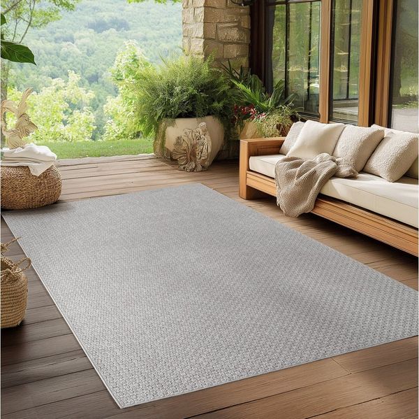 Ayyildiz Teppiche Outdoorteppich IBIZA 1901, rechteckig, Höhe: 5 mm, Läufer, In und Outdoor, Sisaloptik, Wohnzimmer, Aussenbereich