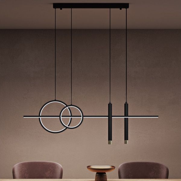 doporro LED Pendelleuchte Hängeleuchte LED Höhenverstellbar mit 3 Farbtemperaturen Luvina-09, CRI≥80, LED-Pendelleuchte